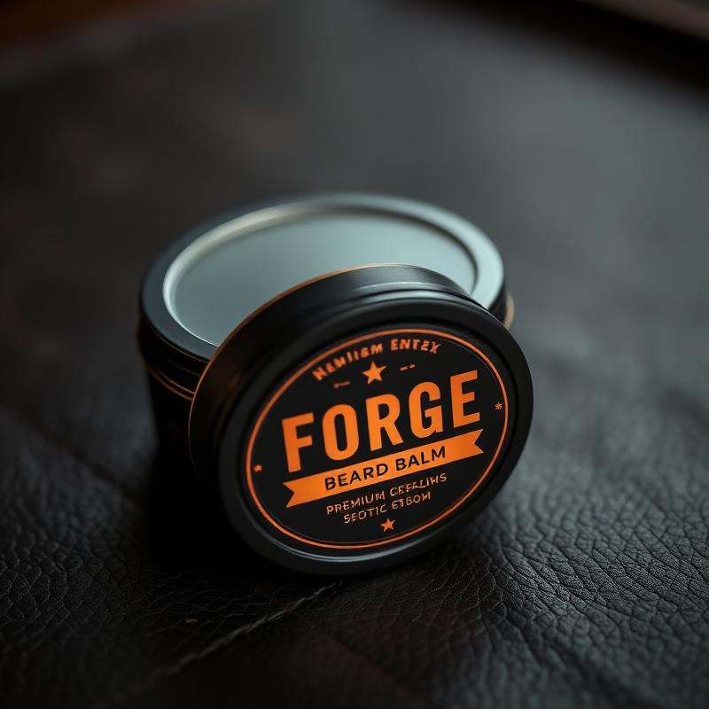 GENTS FORGE BALM — premium matte black packaging